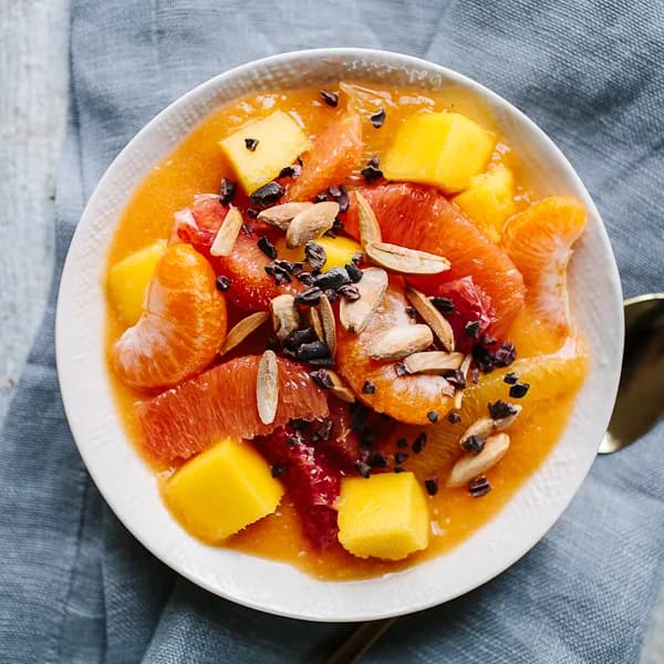 Fruit Bowl With Dates & Seeds